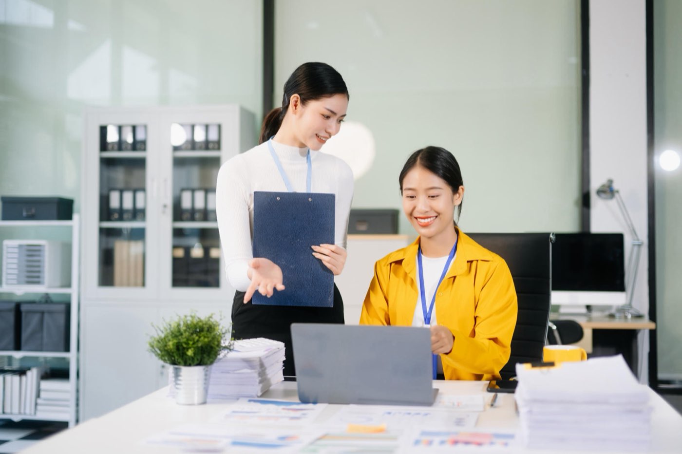 Business team working together